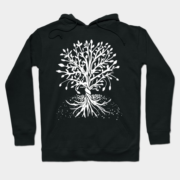 Tree of Life Magical, Witchy, Spiritual Gothic Illustration Hoodie by LunaElizabeth